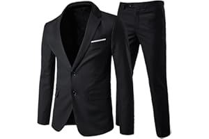 Allthemen Anzug Herren Anzug 2 Teilig Slim Fit Herrenanzug Hochzeit Anzüge Herren Modern Sakko für Business