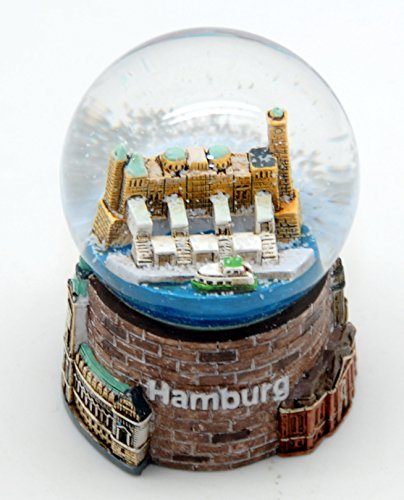 30052 – Souvenir Schneekugel Hansestadt Hamburg Landungsbrücken - 2