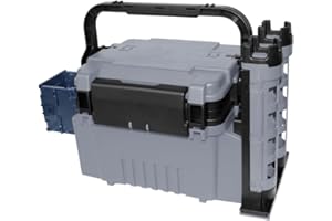 XiaoXIN Angelbox, Reise-Angelkoffer, Box mit Flaschenhalter und Rutenständern