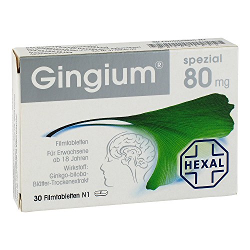 Preisvergleich Produktbild Gingium spezial 80 mg, 30 St. Filmtabletten