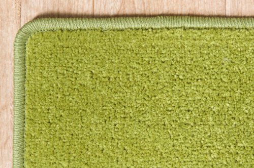 Velour Teppich Trend Grün nach Maß – versandkostenfrei schadstoffgeprüft pflegeleicht antistatisch schmutzresistent robust strapazierfähig Wohnzimmer Kinderzimmer Schlafzimmer Küche Flur , Größe Auswählen:200 x 300 cm - 4