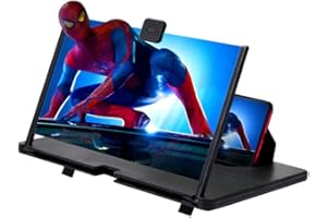 SAKIOO 14 Zoll Handy Lupe，3D-Bildschirm Ausziehbarer HD Bildschirm Faltbarer Gegen Blaues Licht Bildschirmlupe für Alle Smartphones