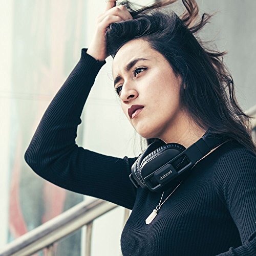 dodocool Cuffie ANC & Hi-Res Certified Headphone Bluetooth AptX Hi-Fi Stereo con Microfono Pieghevole Auricolari di Cancellazione Attiva del Rumore Compatibile con Smartphone Tablet Android e IOS Nero