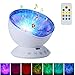 Price comparison product image Remote Control Night Light Projector - SurLight 7 Light Modes Rotating Ocean Wave Projector Night Lamp with Built-in Mini Music Player TF Card Slot for Baby Kids Adults Nursery Bedroom Living Room