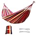 Enkeeo Hängematte Outdoor Garten-Leinwand Hängematte Reisen Camping 190 x 80cm