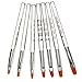 Face Like 7 PCS Flat Acrylic UV Gel Nail Art Brush Set Painting Draw Brush Pen Set