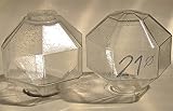 keramik wandlampe 70er  kawenSTOFFE Wandlampe - alt aus den 70er und 80er - Glas eckig klar - Ersatzglas