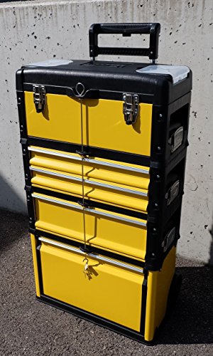 Metall Werkzeugtrolley XXL Type B305ABCD -> jetzt neu mit Schubladenverriegelung und Schloss von AS-S - 3