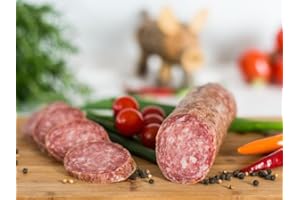 FLEISCHEREI WEBER GMBH Original Eichsfelder dünne Stracke I Fleischerei Weber I Regionale Wurstspezialität I Schlachtwarm verarbeitet I Eigene Herstellung I Naturgewürze I 4 Wochen Luftgetrocknet (150g)