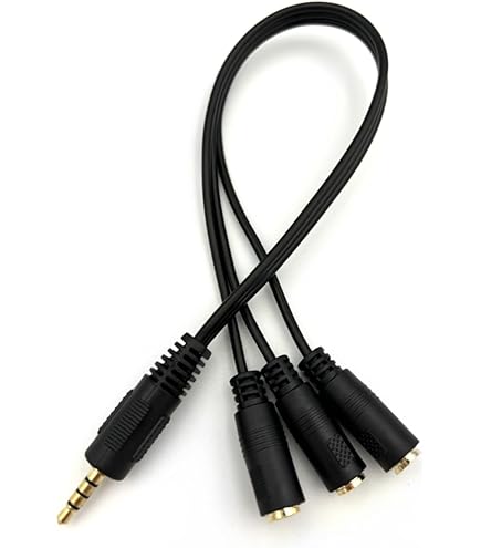 Câble Audio De 3,5 Mm, ZdyCGTime 3 Vers 3 3,5 Mm Jack Mâle