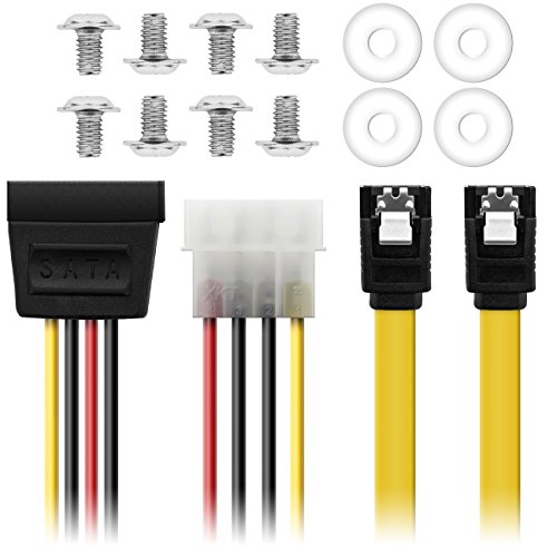 Einbaurahmen für 2,5″ Festplatten / SSD’s auf 3,5″ Adapter Wechselrahmen Mounting Frame Halterung Schienen inkl. Schrauben - 7