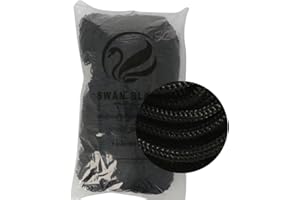 FILATI ITALIANI cordini swan black, 500g e assortimento accessori per borse (nero)