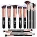 Bestope Makeup Brush Set-16pcs Professional Make Up Brushes Cosmetic Makeup Brushes Makeup Make Up Brush Set with Soft Synthetic and Vegan Bristles Beauty Tools for All Consistencies-Rose Gold