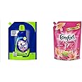 Surf Excel Top Load Matic Liquid Detergent Pouch - 2 L & After Wash Fabric Conditioner Pouch - 2 l Combo