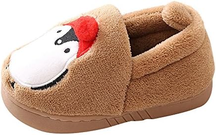DBHAWKinEU Cute Toddler Baby Boys Girls Plush Soft Sole Non-slip Warm Velvet Shoes 180 (16, Coffee)