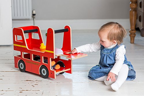 Kiddimoto 2ITV001 Walker and Ride On Toy Original London Bus for 12 – 24 Months