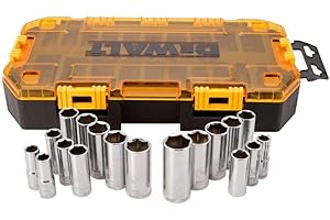 DEWALT DWMT73812 zestaw narzędzi z zestawem głębokich nasadek, napęd 3/8", 20 sztuk