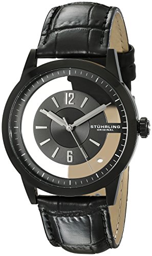 Stührling Original 946.03 - Reloj de cuarzo para hombres, negro