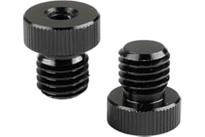 CAMVATE M12 Stecker auf 1/4"-20 Innengewindeadapter für 15mm Stangenstecker (2 Stück)