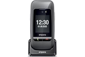 Emporia One Silver/Space Grey 2.4" Easy To Use Clamshell 2G – official UK and Ireland version