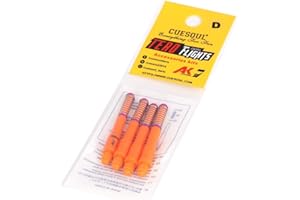 CUESOUL TERO AK7 Tiges de fléchettes à Ressort intégré télescopique, Lot de 4 pièces