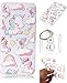 Produktbild Hülle Huawei P10 Lite 5.2 Zoll Hülle, Huawei P10 Lite 5.2 Zoll Hülle TPU Case Schutzhülle Silikon Case,Niedliche Cartoon Malerei Durchsichtige Rückschale und TPU Bumper Handy Tasche Case Cover Etui für Huawei P10 Lite 5.2 Zoll + Schlüsselanhänger (I) (2)