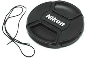 Hirondelle Bleue Bouchon Cache de Remplacement + Dragonne Lens Cap 40.5mm 40,5mm pour Nikon 1 Nikkor VR 30-110 mm f/3.8-5.6 ou 10-30 mm f/3.5-5.6