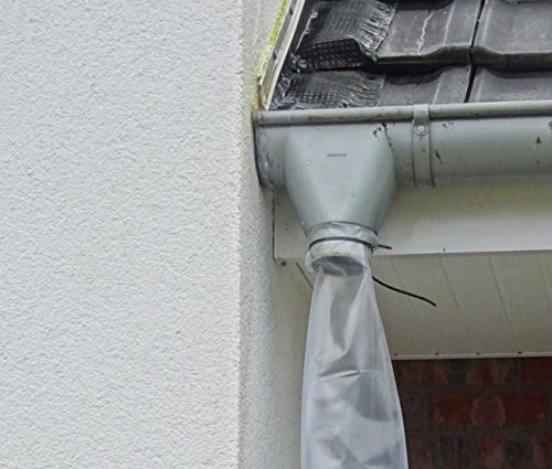 50 meter Regenrohr Dachrinnenschlauch Fallrohrersatz Fallrohrprovisorium - 3