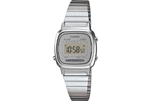 Casio Digital damklocka med rostfritt stålarmband - LA670WA-7D