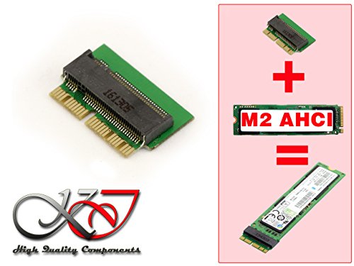 KALEA-INFORMATIQUE © - Adaptateur M2 type PCIe (B+M ou M Key) vers MAC 2013 et plus avec SSD en 12+16 points - Pour monter un SSD M2 en lieu et place du SSD d'origine en 12+16 broches sur un Mac