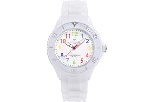 Alienwork Kids Orologio di Apprendimento Bambini Ragazzi Ragazze Tempo di Apprendimento Impermeabile 5 ATM