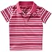 Nike Infants girls pink striped short sleeve polo shirt 6-36 months 521925 625 (12-18 Months)
