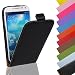Produktbild EximMobile - Flip Case Handytasche für Motorola Moto G5 in Schwarz | Kunstledertasche Motorola Moto G5 Handyhülle | Schutzhülle aus Kunstleder | Cover Tasche | Etui Hülle in Kunstleder