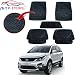 Auto Pearl - Premium Quality Heavy Duty Black 5Pc PVC Rubber 6604 Smoke Car Mat For - Tata Hexa RS.1299.00