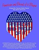American and Proud of it Plaque: Plastic Canvas Pattern