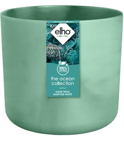 KADAX Spitzen-Blumentopf Violett ⌀12cm - Dekorativer Übertopf Aus Kunststoff