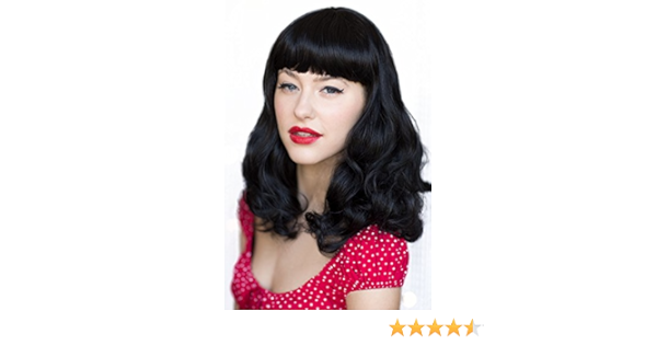 black 1950s wig
