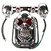 Produktbild mark8shop Motorrad Quad ATV Blinker Bremse hinten Rücklicht Chrom Totenkopf