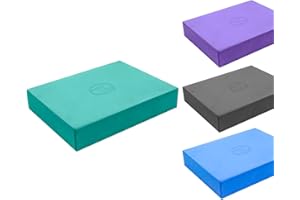 Fitness Mad Pilates Block, Eco Friendly EVA Sitting Block per Pilates & Home Workout, Supporto per varie posture, Blu, 35 cm x 25 cm x 60 mm