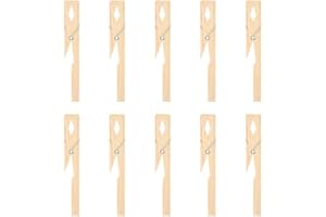 wosume Reagenzglas-Holzclip, Bambus-Holz-Reagenzglashalter-Klemmclip für Prüfgeräte für Laborgeräte