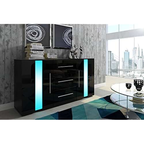 Suchergebnis auf Amazon.de für: schwarze kommode schrank mit türen und