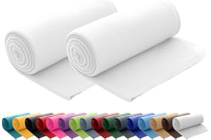 Uppsättning av 2 polära fleecefiltar OekoTex 130 x 160 cm ca. 400 g tung med anti-noppning och vispad kant