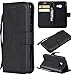 Produktbild Roreikes Samsung Galaxy A3 2017 Hülle, Premium PU-Leder Schutzhülle Lederhülle Soft TPU Innere Weich Silikon Anti-Kratzer Monochrome Flip Cover Tasche Case Bumper[Standfunktion] [Kartenfächern] Magnetverschluss Brieftasche Handyhülle für Samsung Galaxy A3 2017 4.7 Zoll-Schwarz