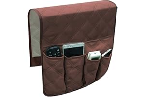 ITODA Waterproof Sofa Couch Chair Armrest Storage Organizer Antiskid Hanging Caddy Pocket TV Remote Control Holder Durable Space Saver Sofas Tidy Arm Rest Organiser for Phone Book Magazines iPad Tablet