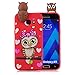 Produktbild Samsung Galaxy A7 2018 Hülle Silikon,Samsung Galaxy A8 Plus 2018 Hülle Silikon, LuckyW 3D Carton Handyhülle für Samsung Galaxy A7 2018/Samsung Galaxy A8 Plus 2018 Soft Silikon Tasche Transparent Clear Klar Durchsichtig Ultra Slim Thin Dünne Schutzhülle Weiche Flexibel Kratzfeste Stoßfest Etui - Mädchen Eule
