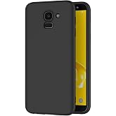 AICEK Samsung Galaxy J6 2018 Case Black Silicone Protective Case for Samsung J6 2018 Case TPU Bumper Galaxy J6 2018 Mobile Phone Case 5.6 Inches