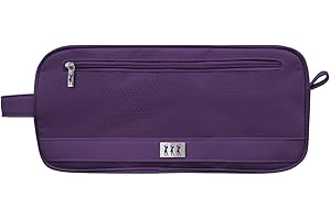 Surprizeshop Honeycomb Shoe Bag | Vented | Exterior Pocket | Lady Golfer Detail (Purple)