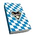 Produktbild Oktoberfest Streichhölzer Lebkuchenherz Partydeko blau-weiss Einheitsgröße