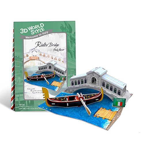 Preisvergleich Produktbild Rialtobrücke in Venedig 3D Puzzle Cubic Fun