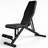 T-LOVENDO.ES Folding Lightweight Multi-Function Exercise Bench for Dumbbells and Adjustable Abdominal Gym Home Training, Mult